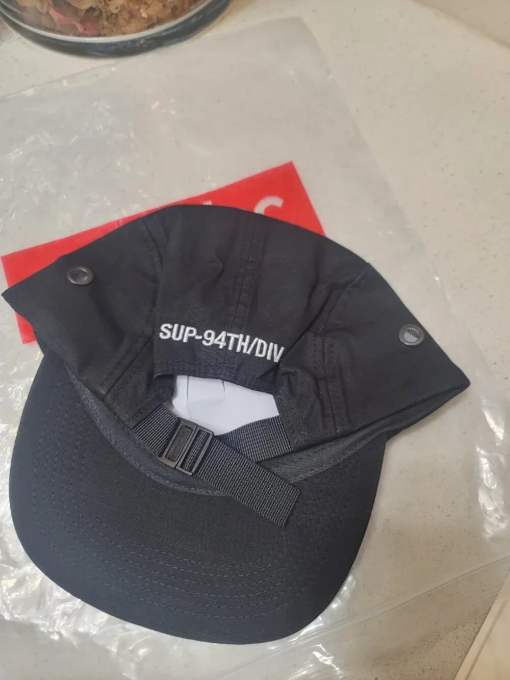 Supreme Military Camp Cap FW22 Black Box Logo DS New Sealed In Hand Authentic